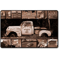Nashville or Bust Truck Metal Sign - 12" x 18"