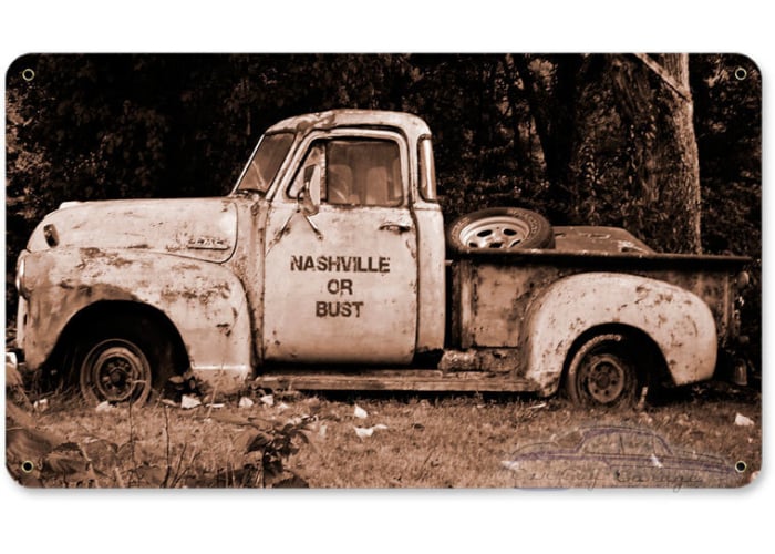 Nashville Truck Sign - 14" x 8"