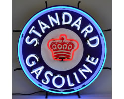 Standard Gasoline Neon Sign With Backing