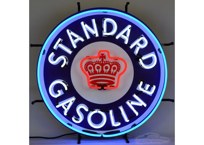 Standard Gasoline Neon Sign With Backing
