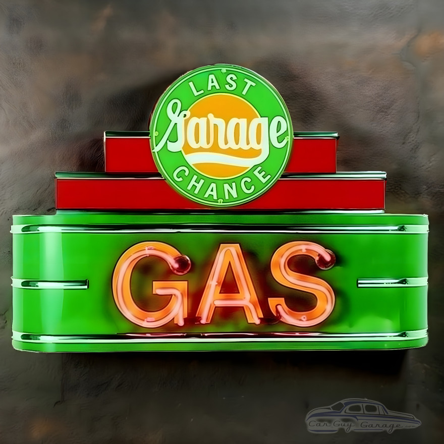 34" wide Last Chance Garage Neon Sign 34" wide Last Chance Garage Neon Sign