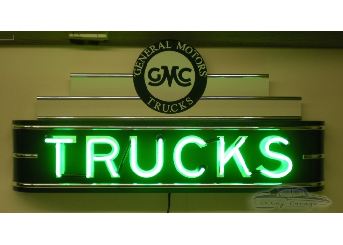 48" wide Neon GMC Trucks Sign