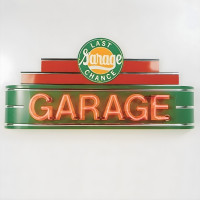GM Licensed Last Chance Garage Neon Sign - 48" x 24"