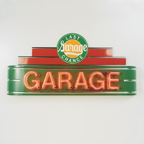 48" wide Last Change Garage Neon Sign