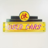 OK Used Cars Neon Sign (GM Licensed) - 48" x 24"