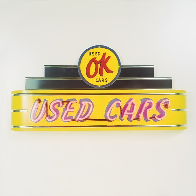 OK Used Cars Neon Sign - GM Licensed Neon