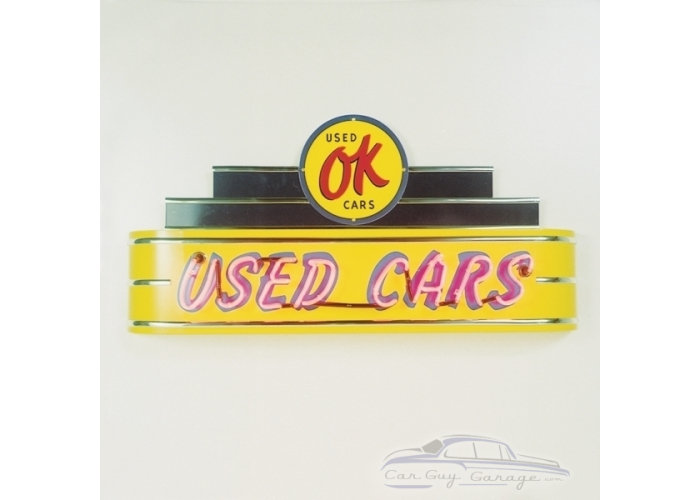 48" wide Neon OK Used Cars Sign