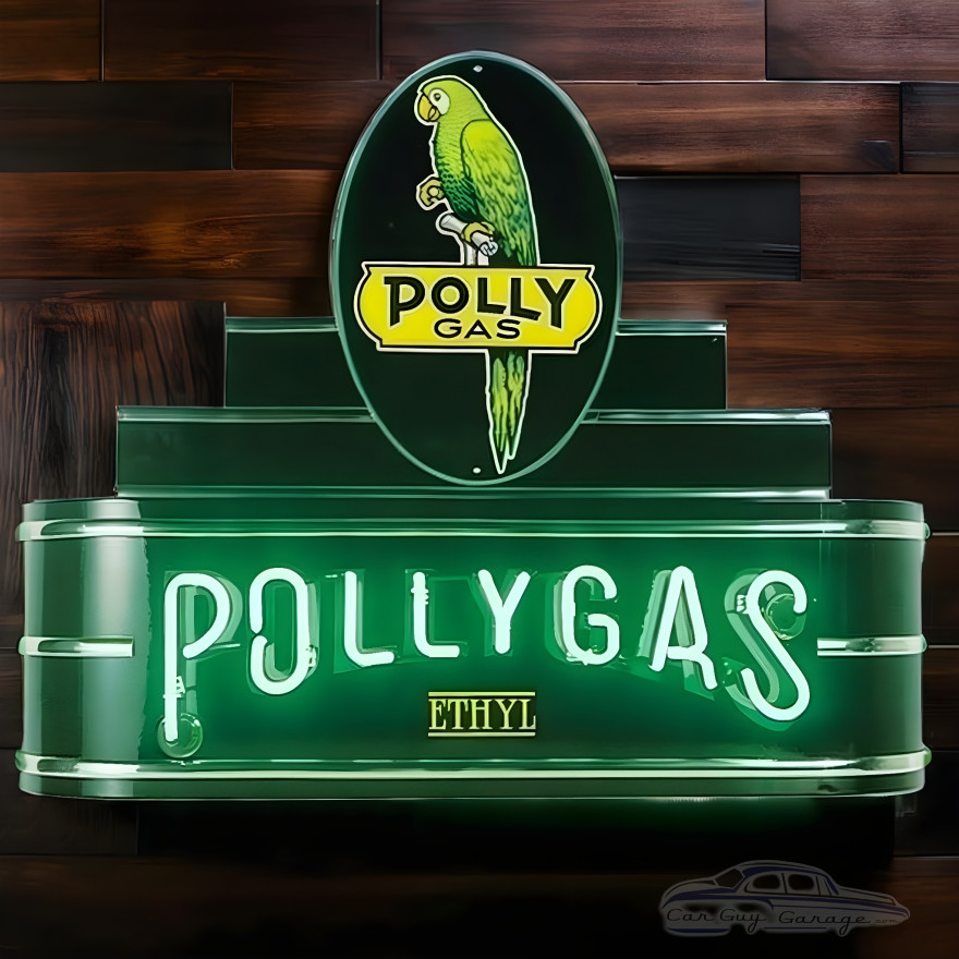 34" wide Polly Gas Neon Sign 34" wide Polly Gas Neon Sign