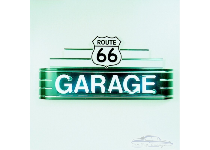 48" wide Route 66 Garage Neon Sign