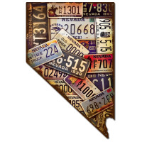 Nevada License Plates Metal Sign - 14" x 22"