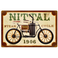 Nittal Steam Cycle Sign - 18" x 12"