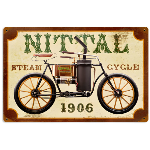 Nittal Steam Cycle Sign - 18" x 12"