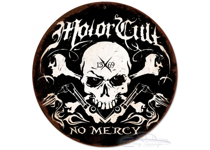 No Mercy Metal Sign - 14" Round