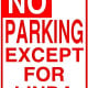 Personalized No Parking Aluminum Sign Personalized No Parking Aluminum Sign