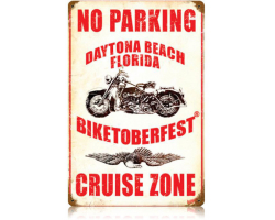 No Parking Cruise Zone Metal Sign