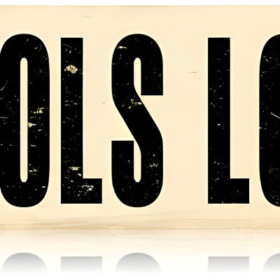 No Tools Loaned Metal Sign - Durable 20" x 5" USA Made
