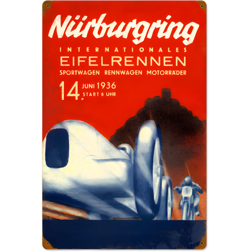 Nurburgring Metal Sign - 16" x 24"