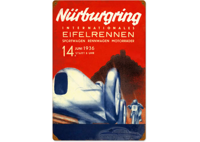Nurburgring Metal Sign - 16" x 24"