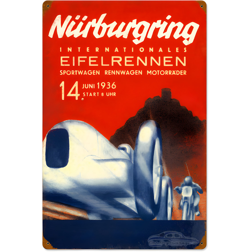 Nurburgring Metal Sign - 16" x 24"