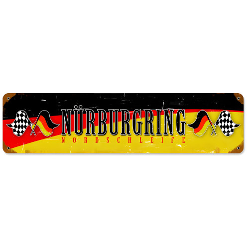 Nurburgring Metal Sign - 20" x 5"