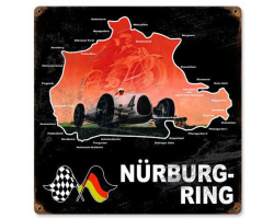 Nurburgring Metal Sign - 12" x 12"