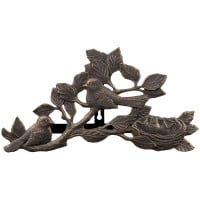 Oil-Rubbed Bronze Bird & Nest Garden Hose Holder Wall Mount, Aluminum