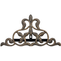 Oil-Rubbed Bronze Fleur-de-Lis Cast Aluminum Wall Mount Hose Hanger