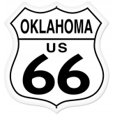 Details about   Historic Oklahoma US Route 66 Metal Street Sign Oil Gas Advertising ManCave 8x10 