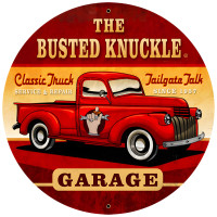 Old Truck Sign - 28" Round