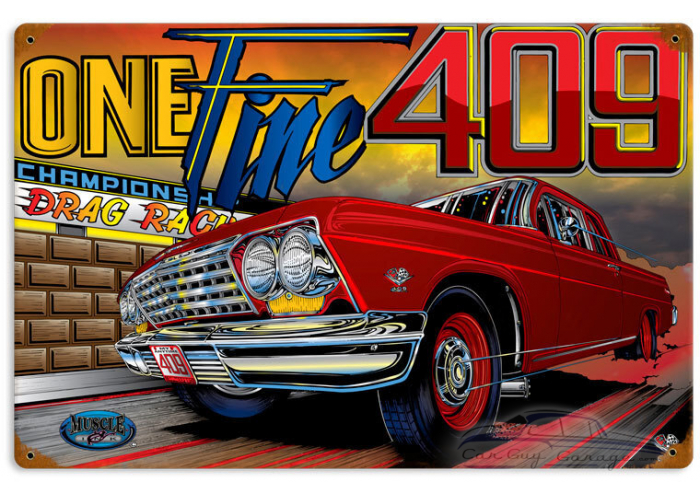 One Fine 40 Metal Sign - 18" x 12"