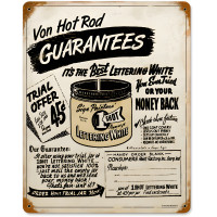 One Shot Paint Metal Sign - 12" x 15"
