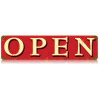 Open Metal Sign - 20" x 5"