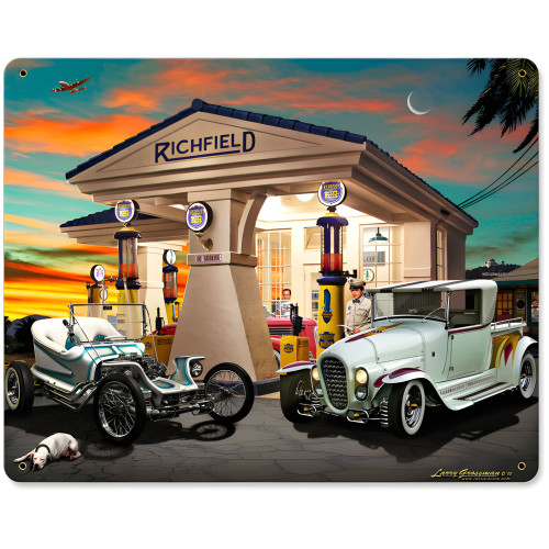 Outlaw and the Ala Kart Metal Sign - 15" x 12"