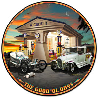 Outlaw and the Ala Kart Metal Sign - 14" Round