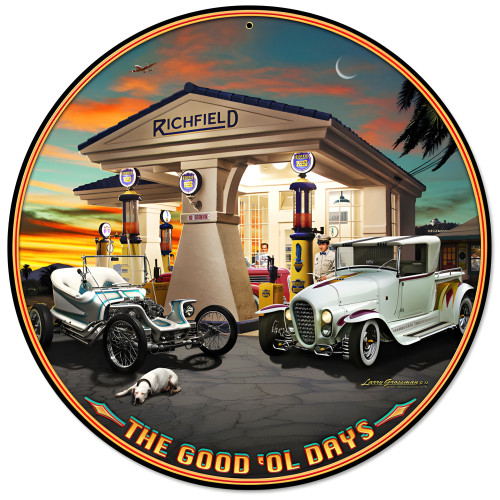Outlaw and the Ala Kart Metal Sign - 14" Round