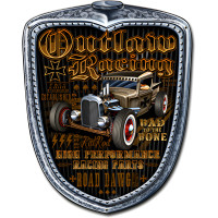 Outlaw Racing Grill Metal Sign - 15" x 18"