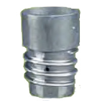 Overhead Duct Connector for Exhaust Hose Aluminum 5" Diameter