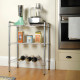 2 Pack of Silver 3 Tier Quick Storage Racks