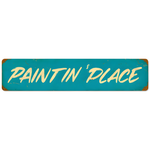 Paintin Place Sign - 28" x 6"