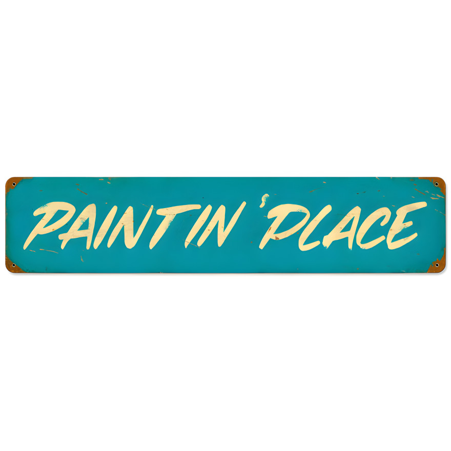 Paintin Place Sign - 28" x 6"