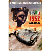Panamericana Mexico Metal Sign - 16" x 24"