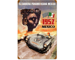 Panamericana Mexico Metal Sign - 16" x 24"