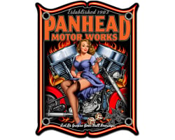 Panhead Metal Sign - 24" x 33"