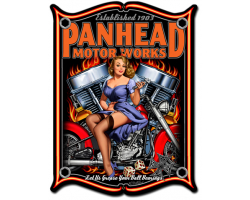 Panhead Metal Sign - 18" x 24"
