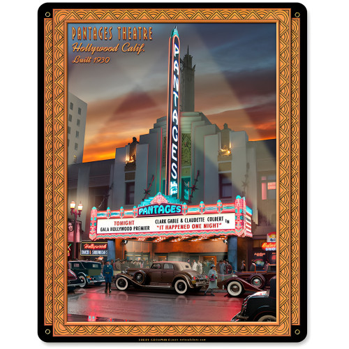 Pantages Deco Sign - 12" x 15"