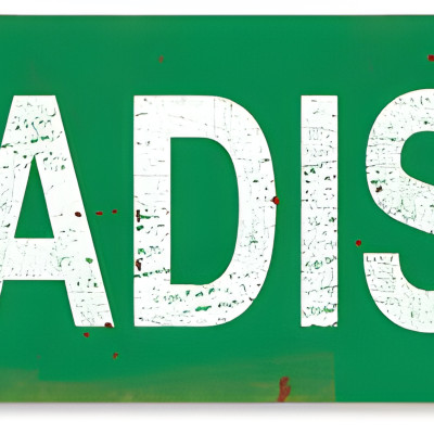 Paradise Rd Sign Paradise Road Metal Road Sign - 20 x 5 Inches