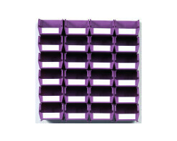 26 Pc Wall Storage Unit in Orchid