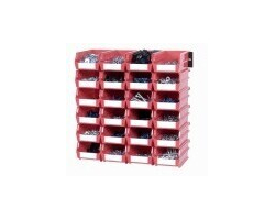 26 Pc Wall Storage Unit in Red