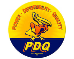 PDQ Duck Metal Sign - 14" Round