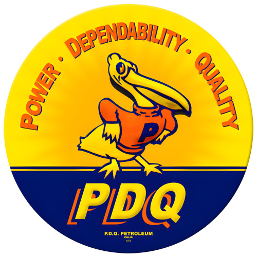 PDQ Duck Metal Sign - 14" Round